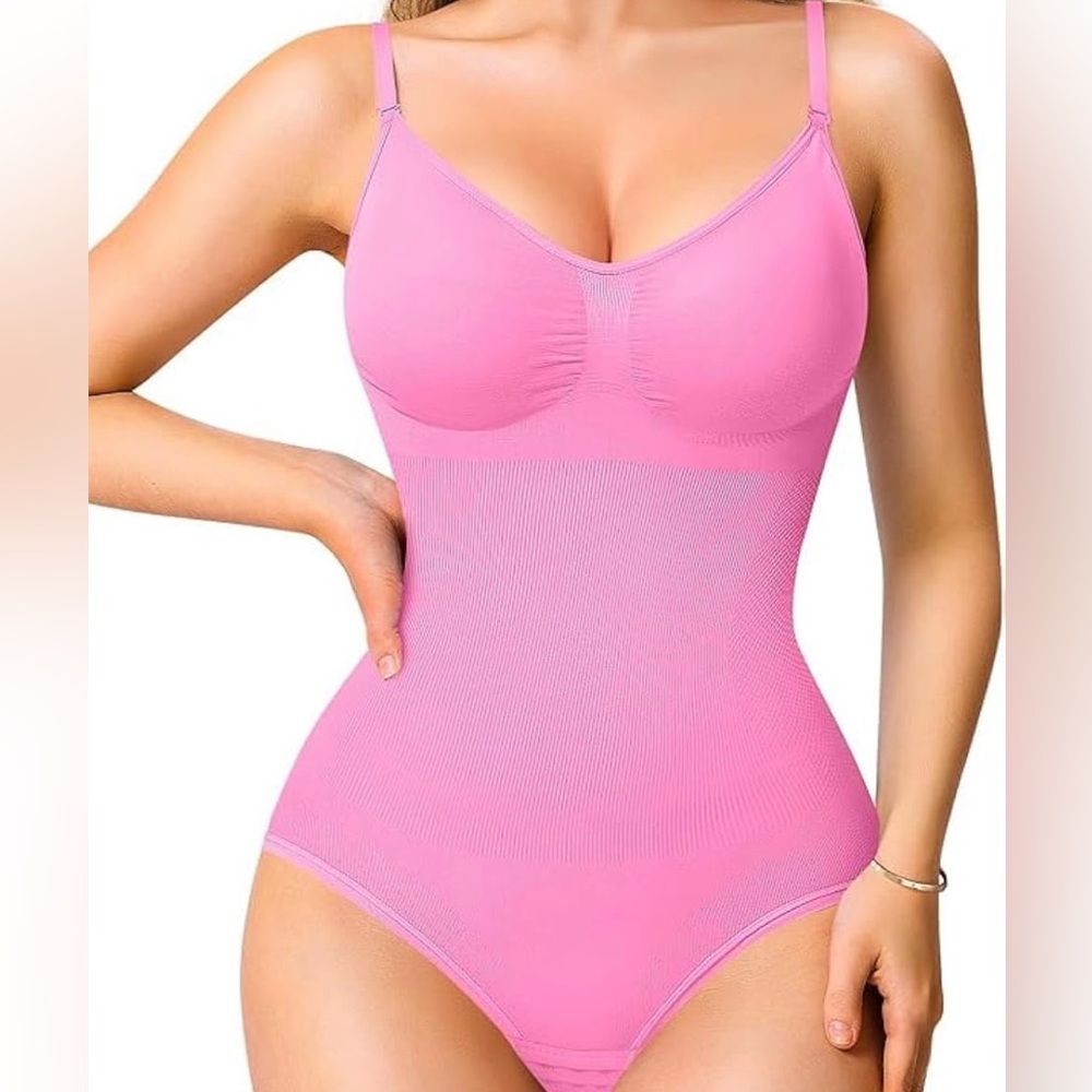 Pink Women's Shapewear Bodysuit